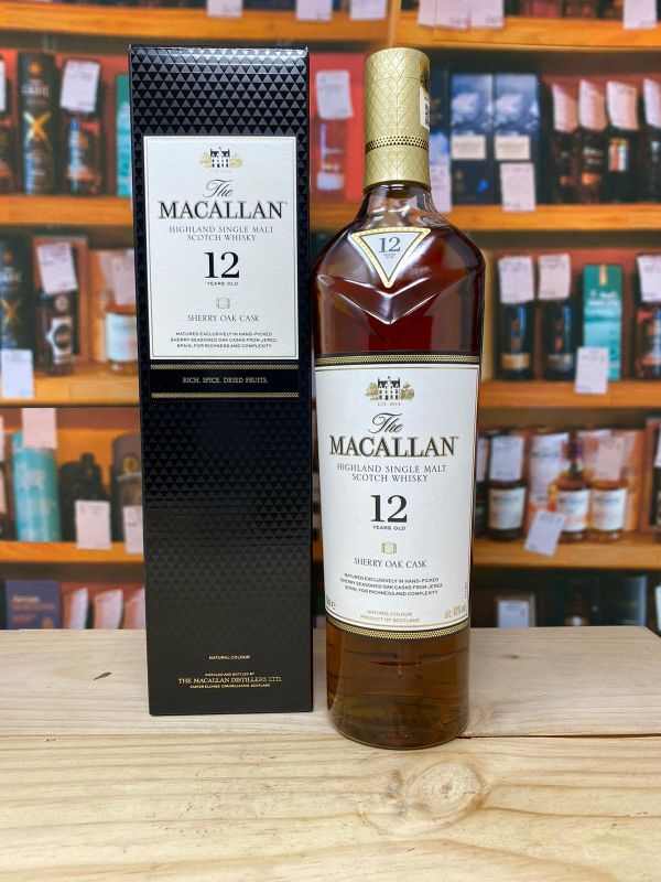 The Macallan 12yo Sherry Oak Speyside Single Malt Scotch Whisky 40% 70