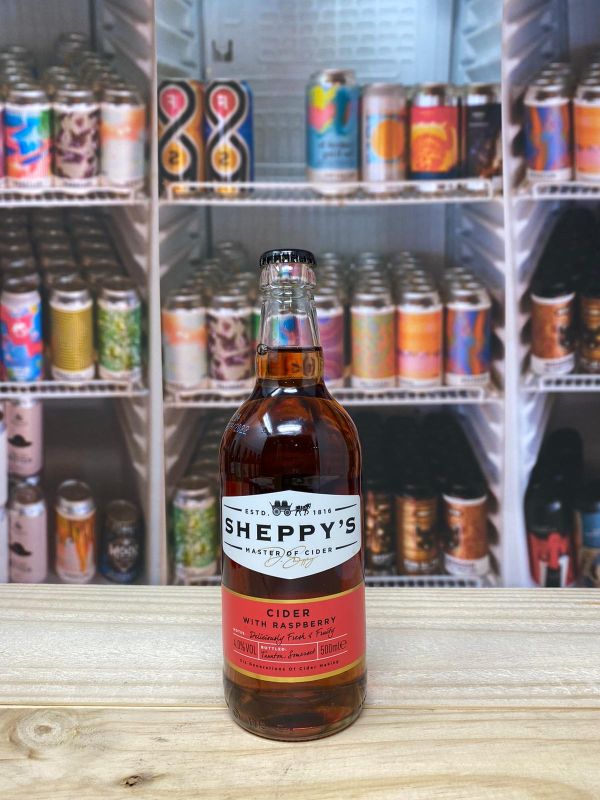 Sheppy's Cider With Raspberry 4.0% 50cl Bottle