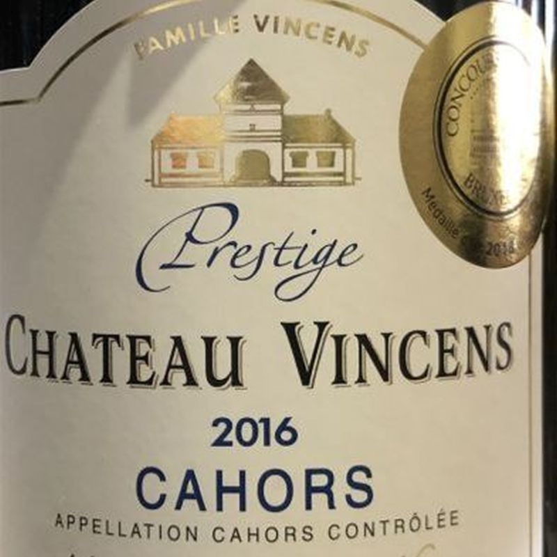 Chateau Vincens Cahors Prestige 2017