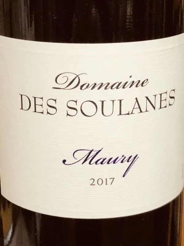 Maury Rouge Grenat 2021 Dom. des Soulanes, Cert. Organic
