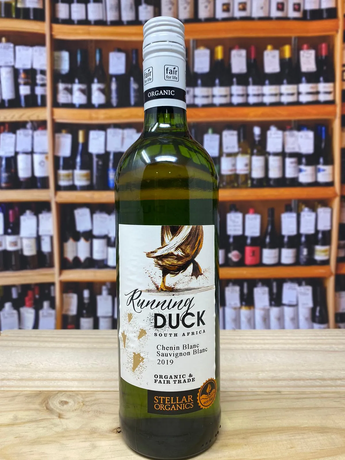Stellar Organics 'Running Duck' Chenin Sauvignon 2019 Fairtrade, Cert.