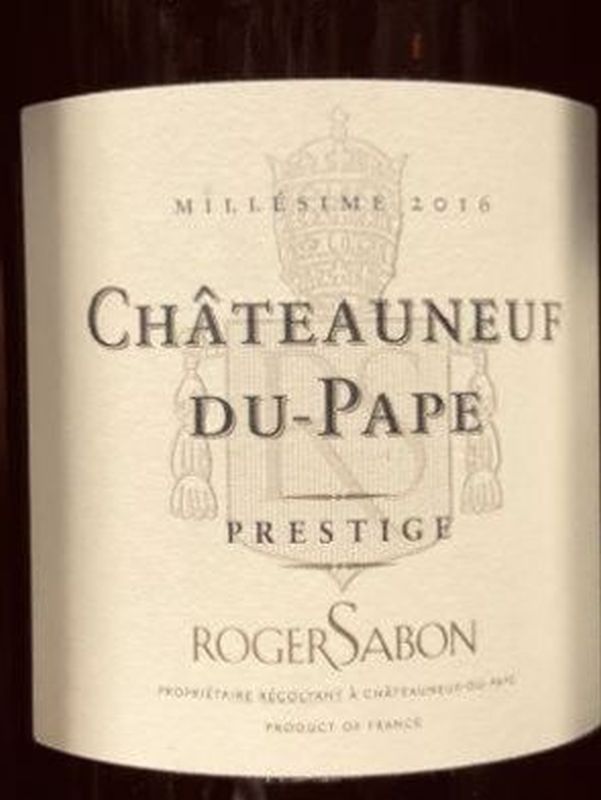 Chateauneuf du Pape Rouge 2018 Cuvée Prestige, Roger Sabon