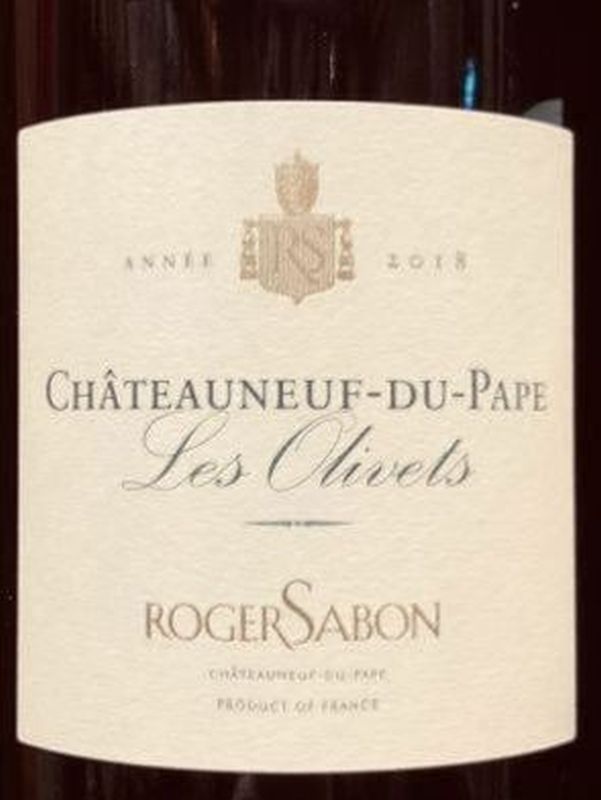 Chateauneuf du Pape Rouge 'Les Olivets' 2016 Roger Sabon Magnum