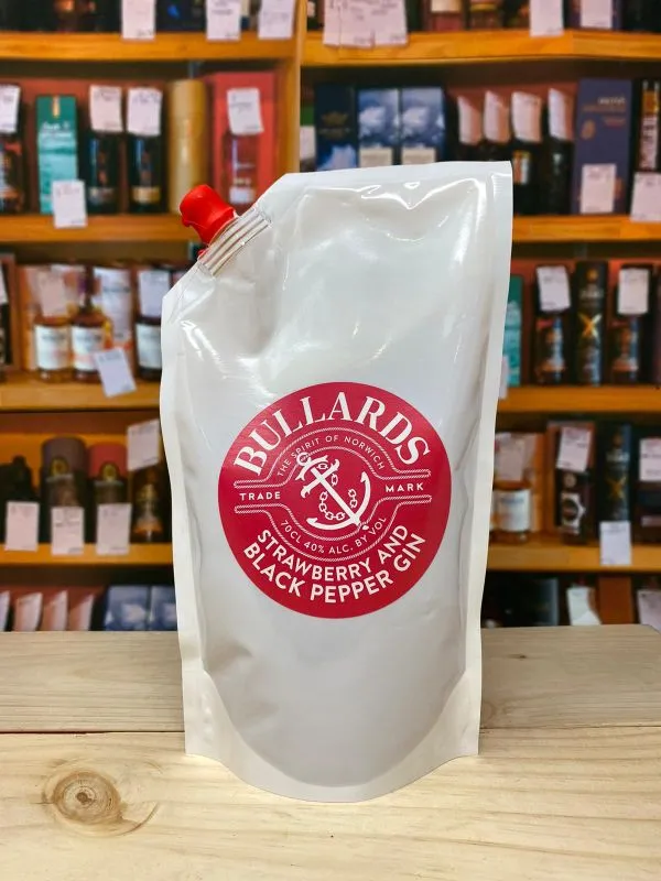 Bullards Strawberry and Black Pepper Gin ECO-POUCH 40% 70cl