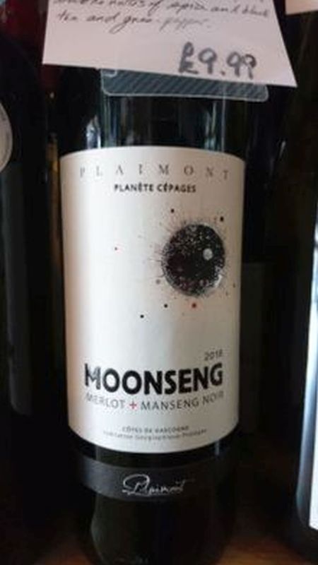 Moonseng Merlot-Manseng Noir 2018 IGP Cotes de Gascogne