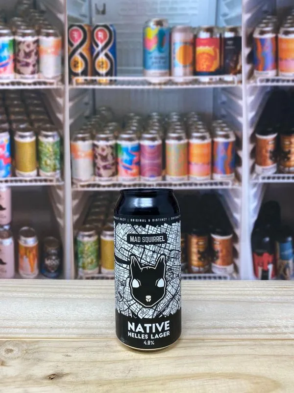 Mad Squirrel Native Helles Lager 4.8% 44cl Can