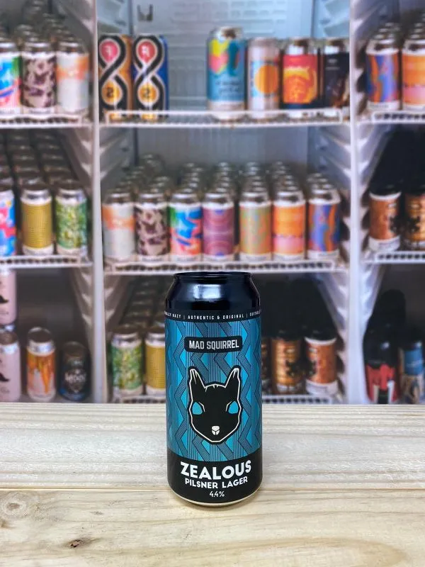 Mad Squirrel Zealous Pilsner Lager 4.4% 44cl Can