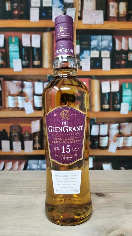 Glen Grant 15yo Batch Strength Speyside Single Malt Scotch Whisky 50%