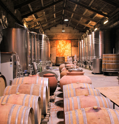 La Croix Gratiot wine cellar